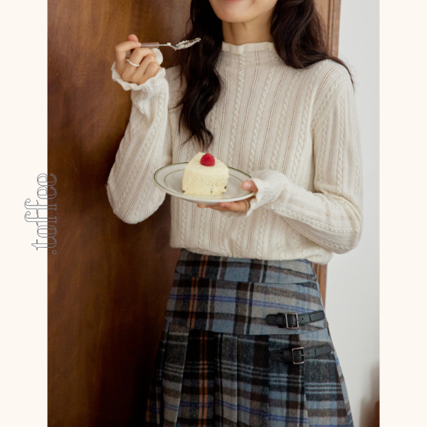 【2color】ハイウエストAラインロングスカート　Z00560