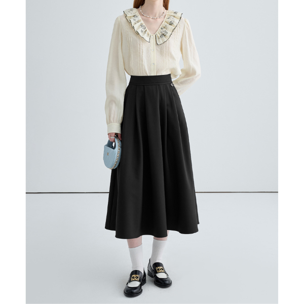 ドールカラーフレンチレースブラウス Z00029