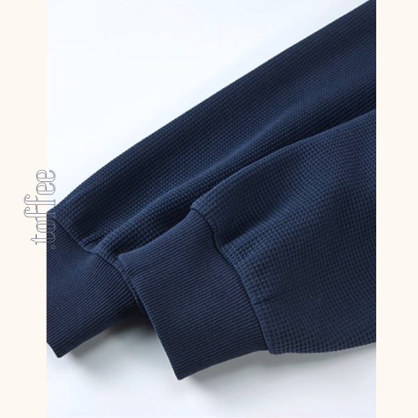 かぎ針襟と花刺繍のネイビーセット《Z01135》