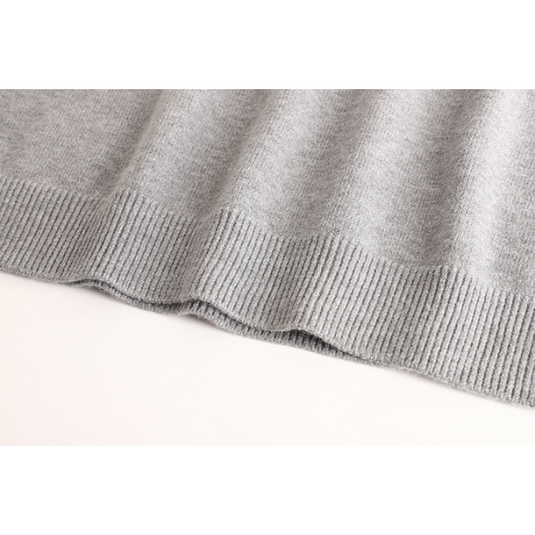 【3color】シンプルフラワーニットベスト X-335