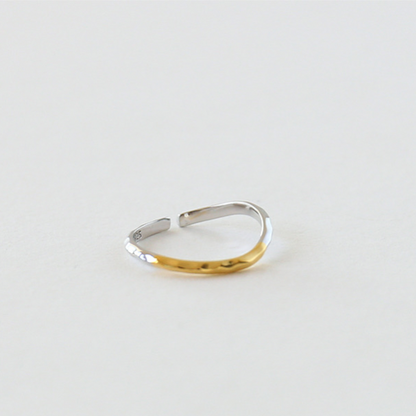 シンプルウェーブリング X-166