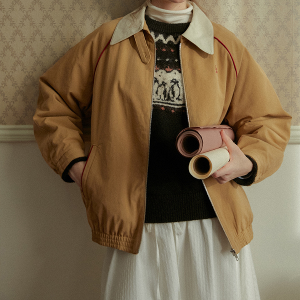 ジップジャケット＆ショート丈スカートのセットアップ Z00065