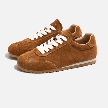 レースアップスエードローカットシューズ　《Z00779》