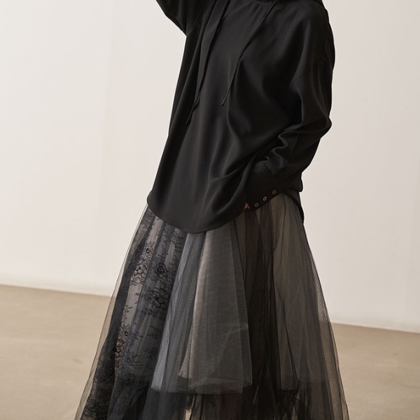 チュールレーススカート X-088