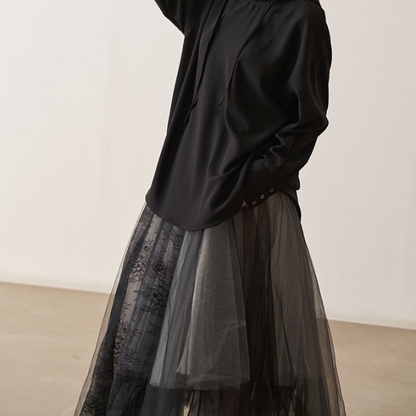 チュールレーススカート X-088