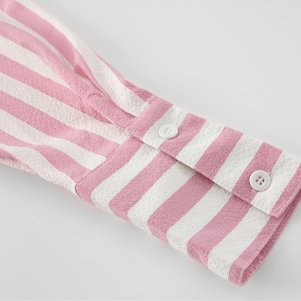 フロントストラップストライプシャツ X-255