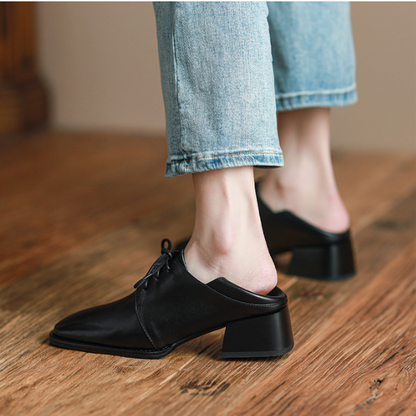 【２color】ポインテッドトゥミドルローファー w-148