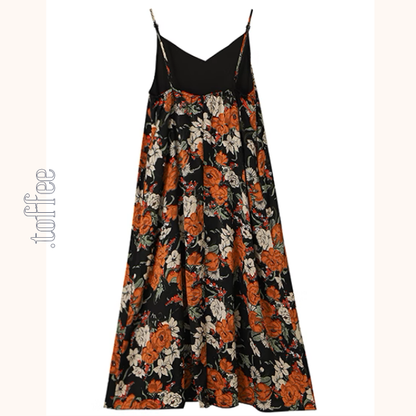 フローラルプリントキャミワンピース《Z00997》