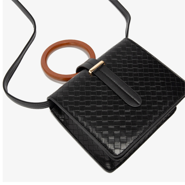 ウッドハンドル2wayスクエアバッグ AU-375