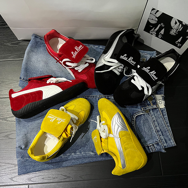 【3color】【2pattern】レースアッププラットフォームシューズ　Z00482