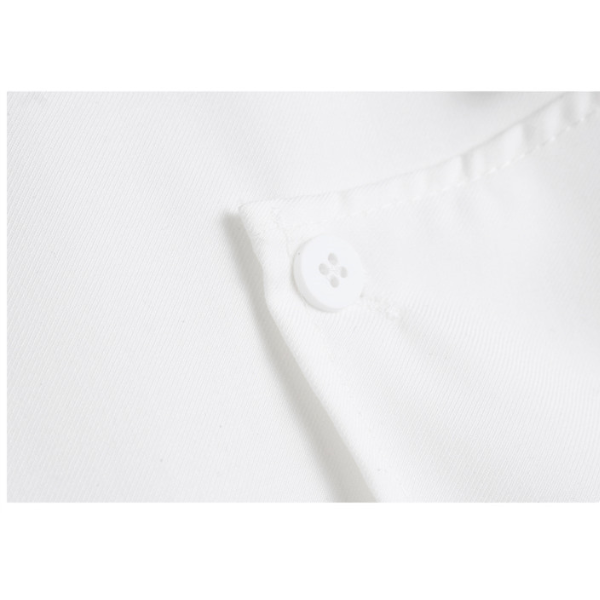 【2color】ラペルプリーツシャツ X-350