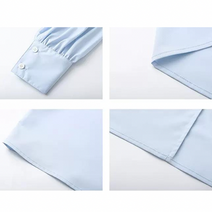 フリルカラーボウタイシャツ w-139