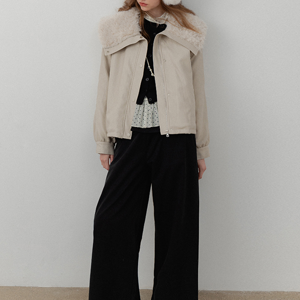 シースルードット柄ペプラムブラウス　《Z00715》