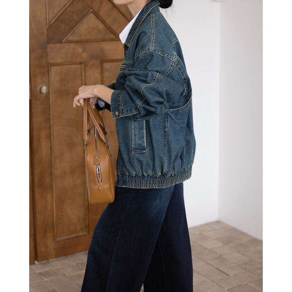 ウォッシュデニムジップジャケット Z00160