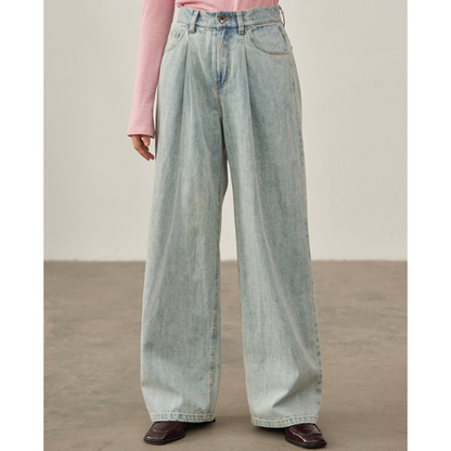 ルーズストレートデニムパンツ Z00224