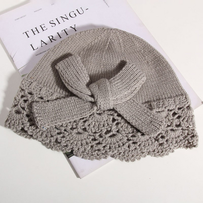 【４color】レースステッチレトロドームベレー帽　AU-113