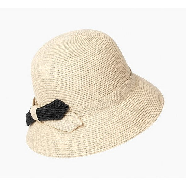 【2color】バイカラーリボンストローハット Z00381
