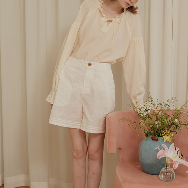 【2color】リボン＆フリルディテールブラウス　《Z00755》