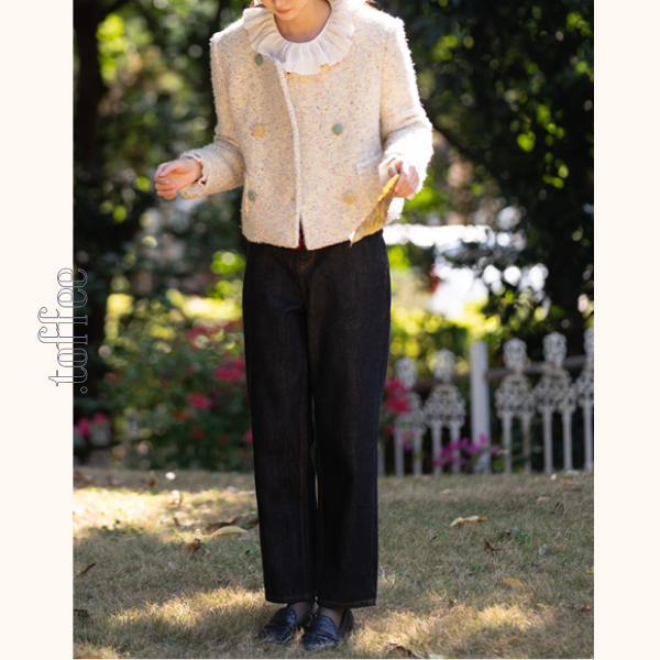 コットンストレッチストレートデニムパンツ　《Z00647》