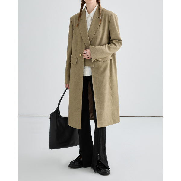 レイヤード風ロングスーツジャケット Z00028