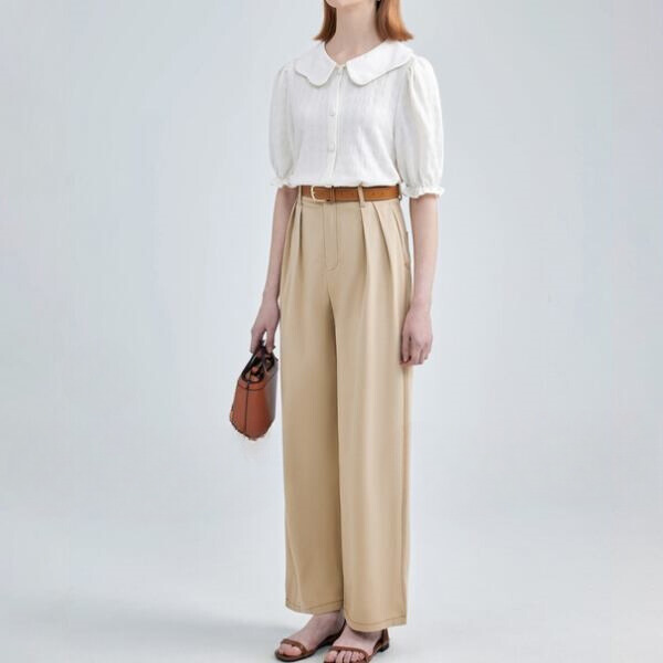 ハイウエストストレートパンツ X-184