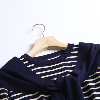 【２color】フェイクレイヤードのニットＴシャツ sp0342