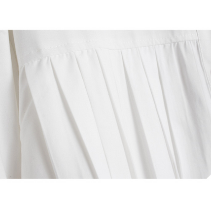 【2color】ラペルプリーツシャツ X-350