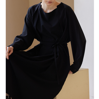 ブラックルーズロングワンピース Z00113