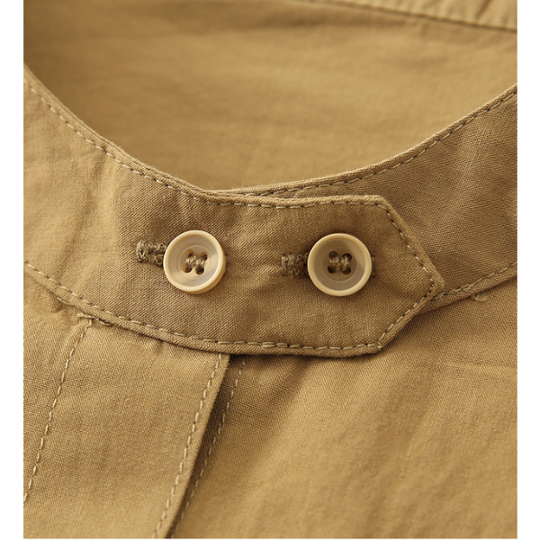 【２color】オーバーショルダーシャツ X-007