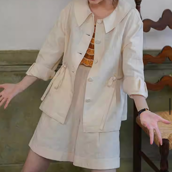 【2color】フラットカラーセットアップ X-148