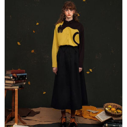 レオパード刺繍ブラウス C0046