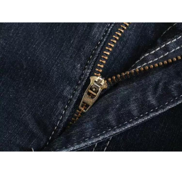 【２color】コントラストエッジフラップストレートデニム w-052