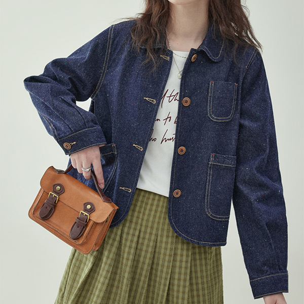 パッチポケットデニムジャケット　《Z00770》