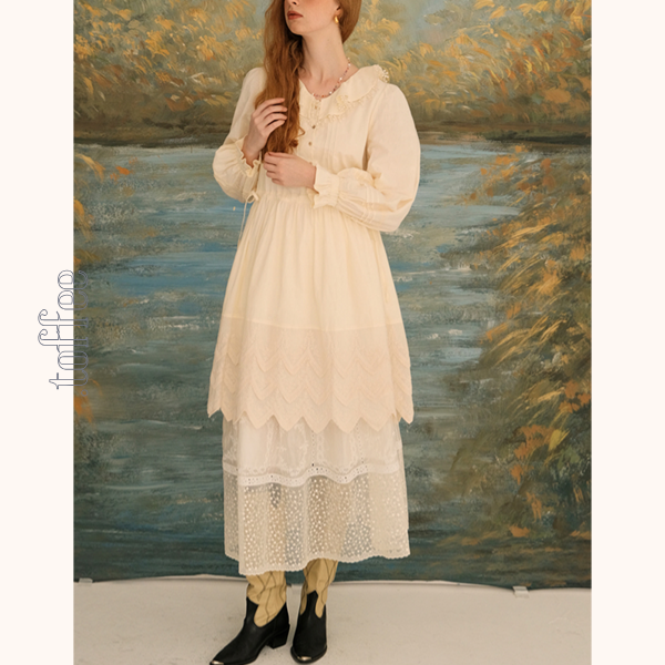 レースヘム＆ドールカラーミニワンピース Z00626