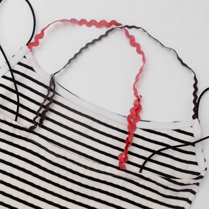 【2color】バッククロスストライプキャミソール《Z01070》