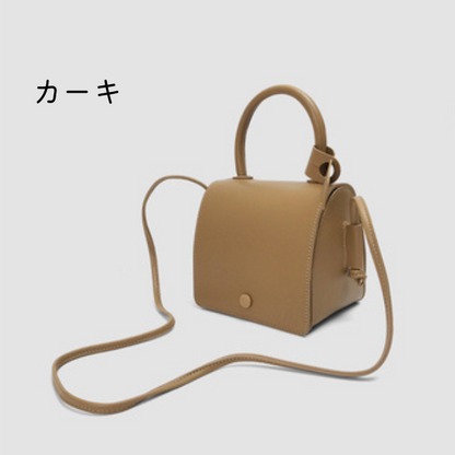 【4color】スクエアボックス2wayバッグ　AU-042