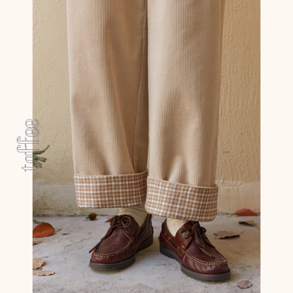 【2color】ハイウエストコーデュロイパンツ　Z00523