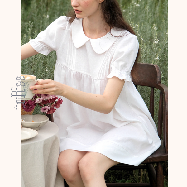 【2color】ドールカラーとプリーツの優美ワンピース《Z01049》