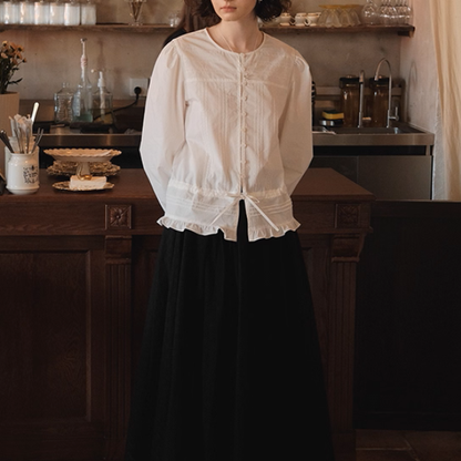 記憶のアトリエのピュアリボンブラウス《Z01157》