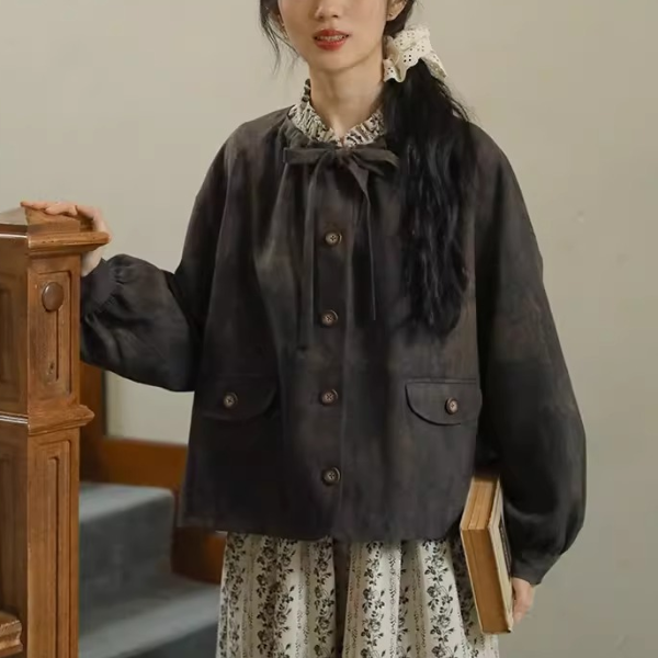 大ぶりボウタイのアンティーク風ジャケット《Z01359》