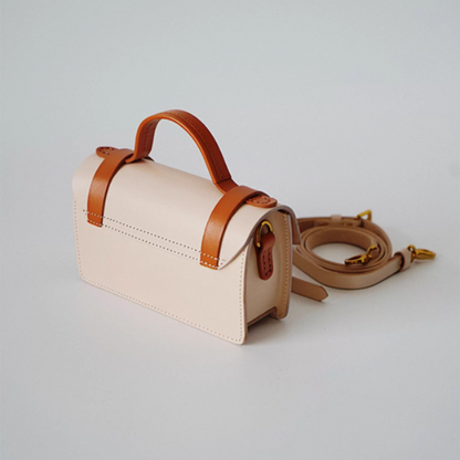 【5color】バイカラースクエアショルダーバッグ《Z00893》