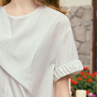 花柄刺繍デザインシャツ《Z00841》