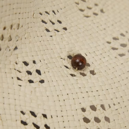 透かし編みストローハット《Z01067》