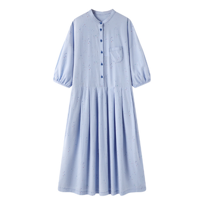 【2color】優しいカラフルドットのプリーツワンピース《Z01042》