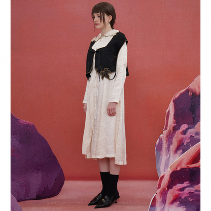 リーフモチーフベスト w-032