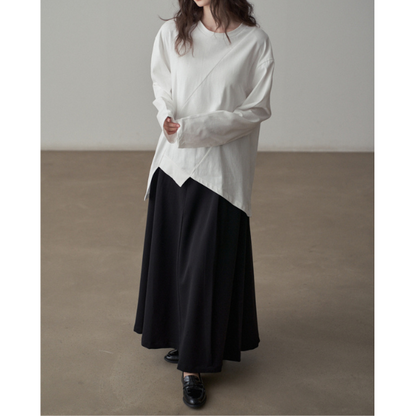 Aラインオーバーサイズシャツ Z00152