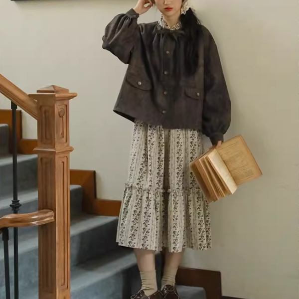 大ぶりボウタイのアンティーク風ジャケット《Z01359》