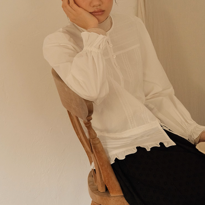 記憶のアトリエのピュアリボンブラウス《Z01157》