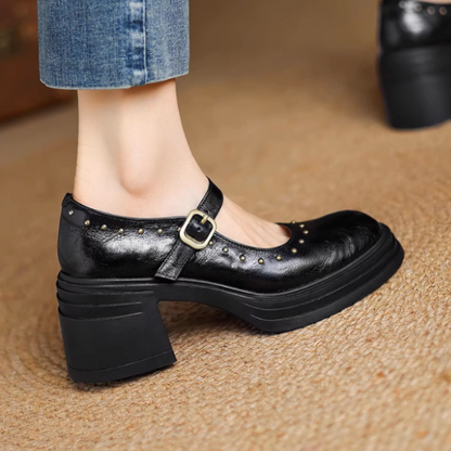 【3color】レトロ可愛い厚底メリージェーンシューズ《Z01099》