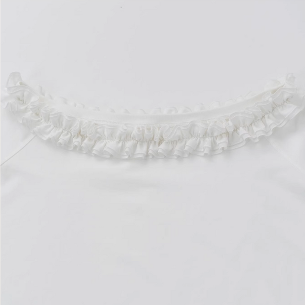 【2color】フリル襟のオフショルダートップ《Z01072》